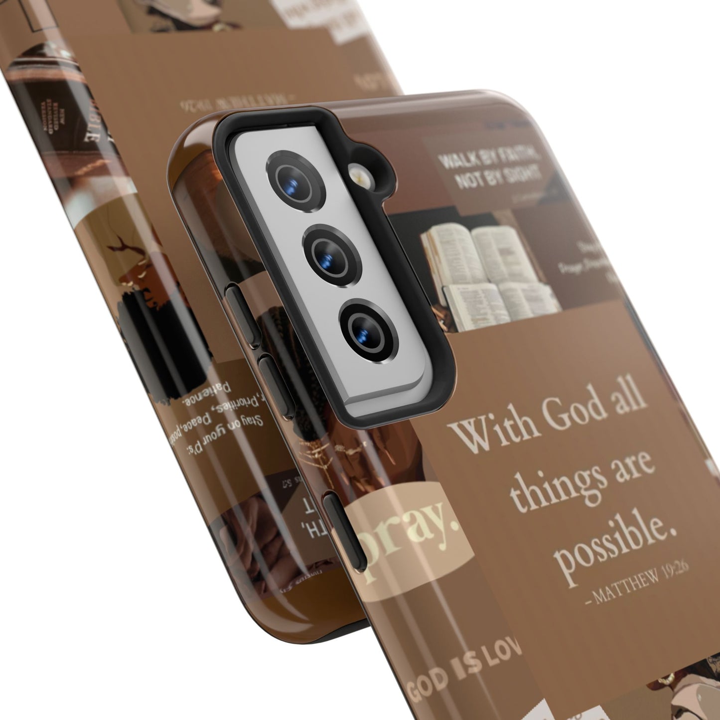 All things are possible phone case bold faith daily reminder