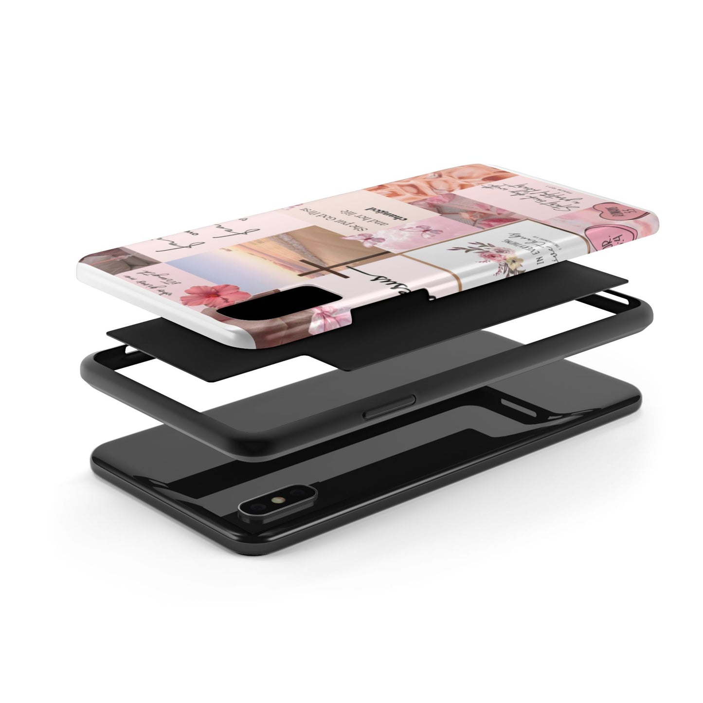 Put God first phone case, gentle strength, and soft surrender