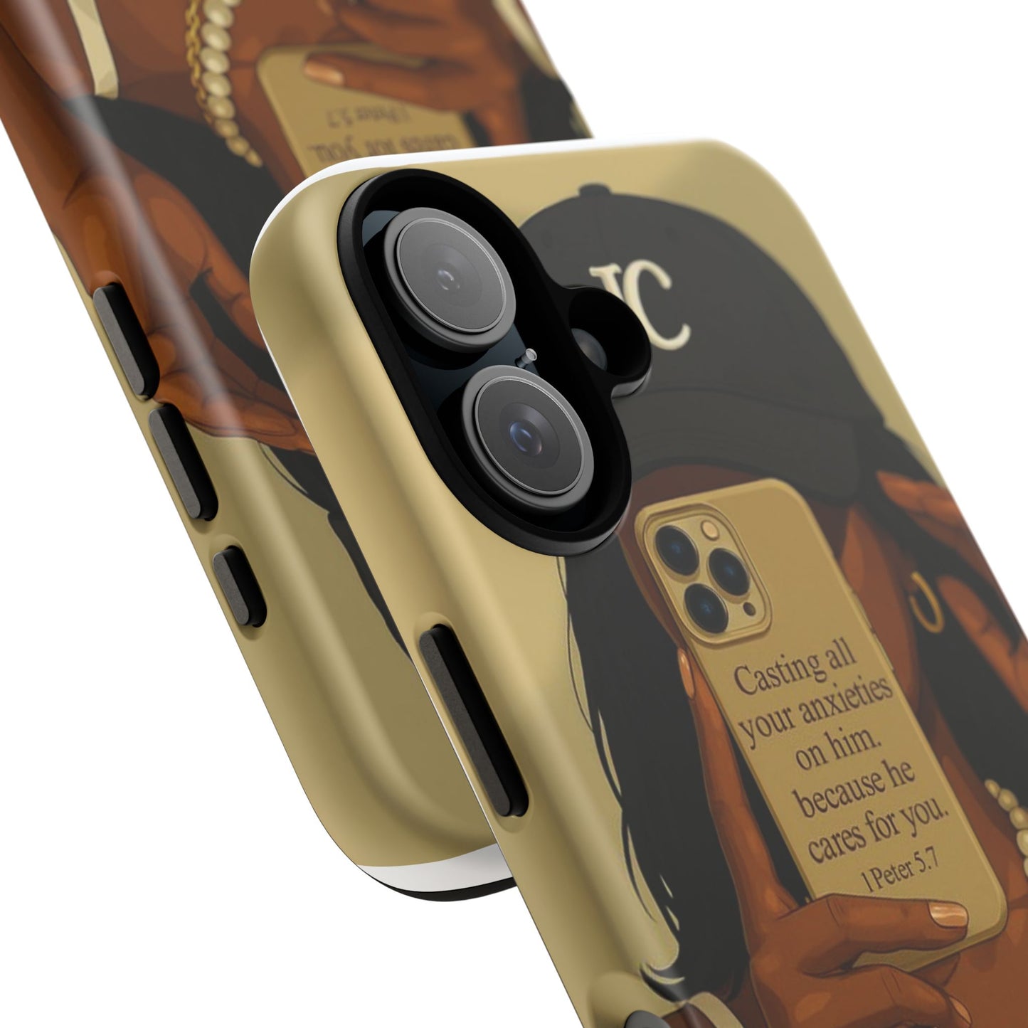 1 Peter 5:7 faith phone case cast your cares