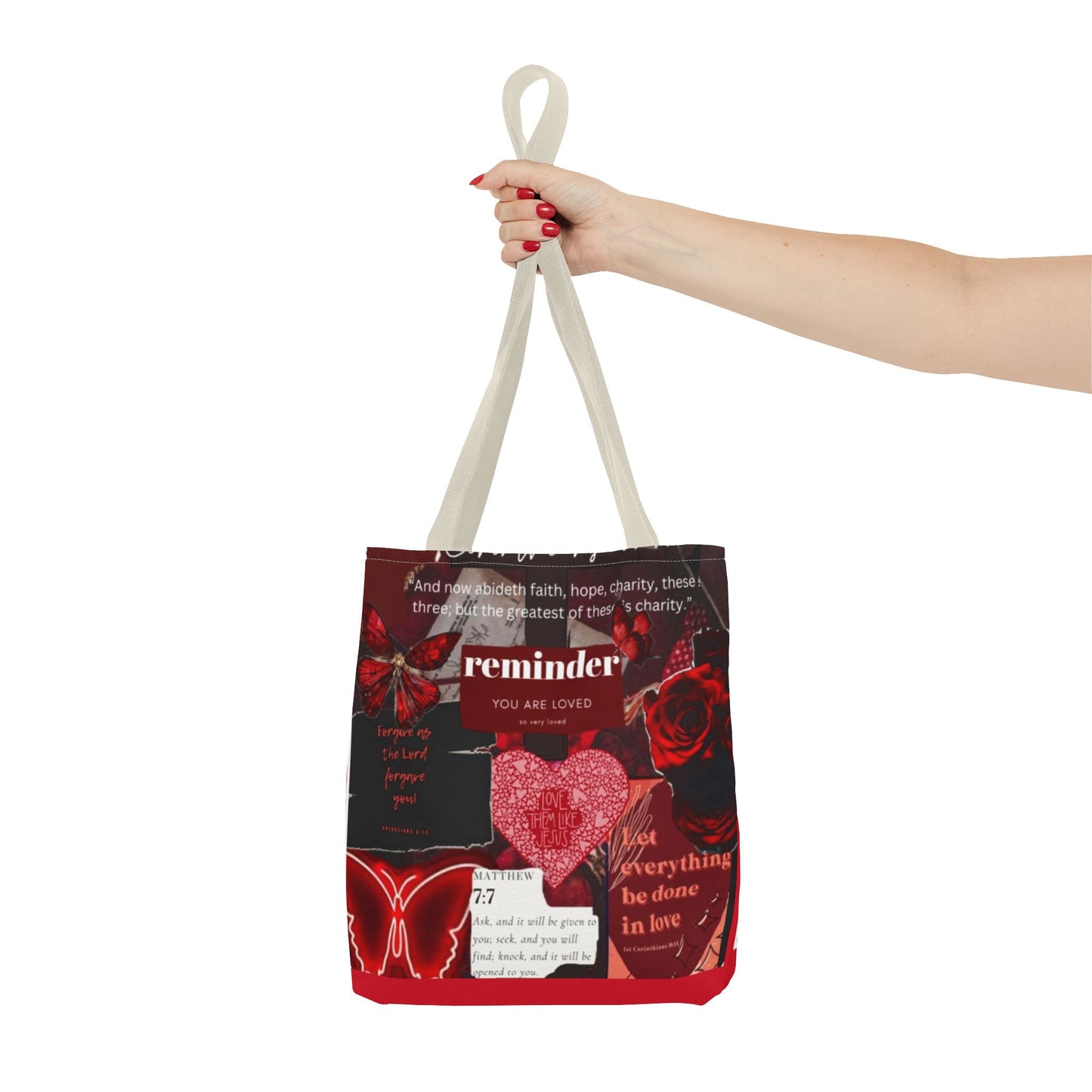 You are loved tote bag walk in love boldly