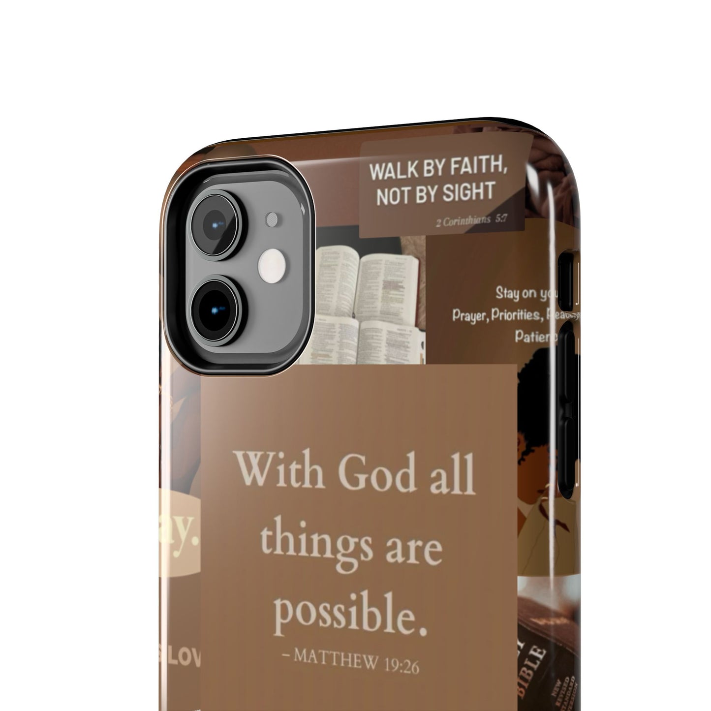 All things are possible phone case bold faith daily reminder
