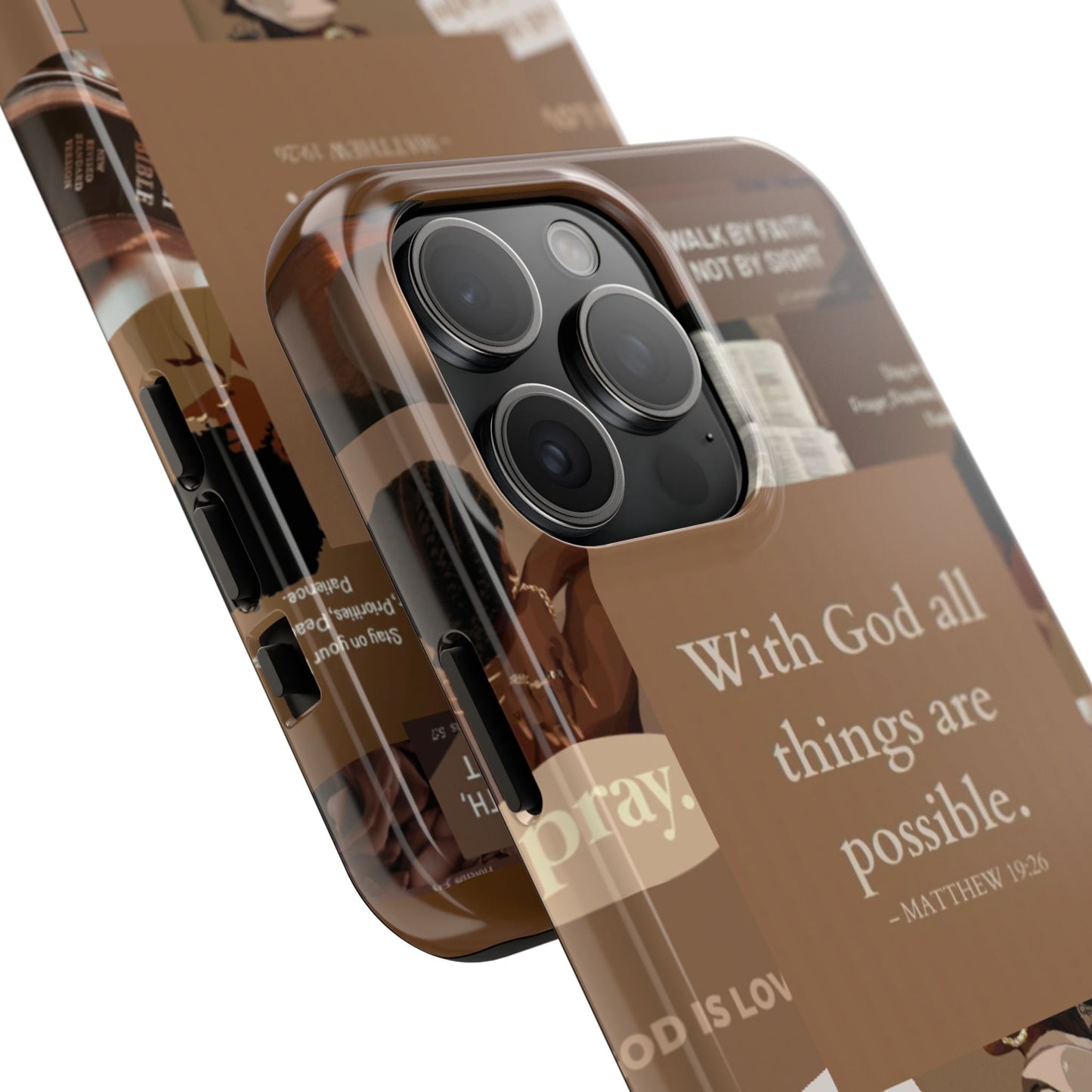 All things are possible phone case bold faith daily reminder