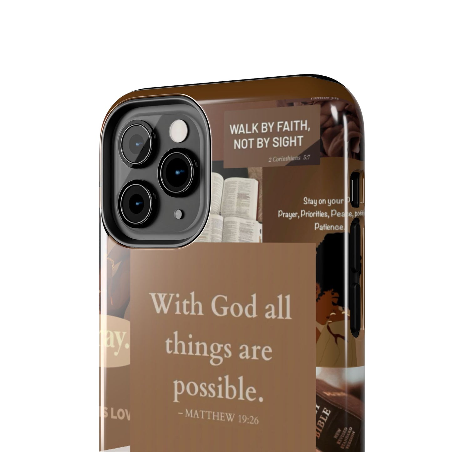 All things are possible phone case bold faith daily reminder