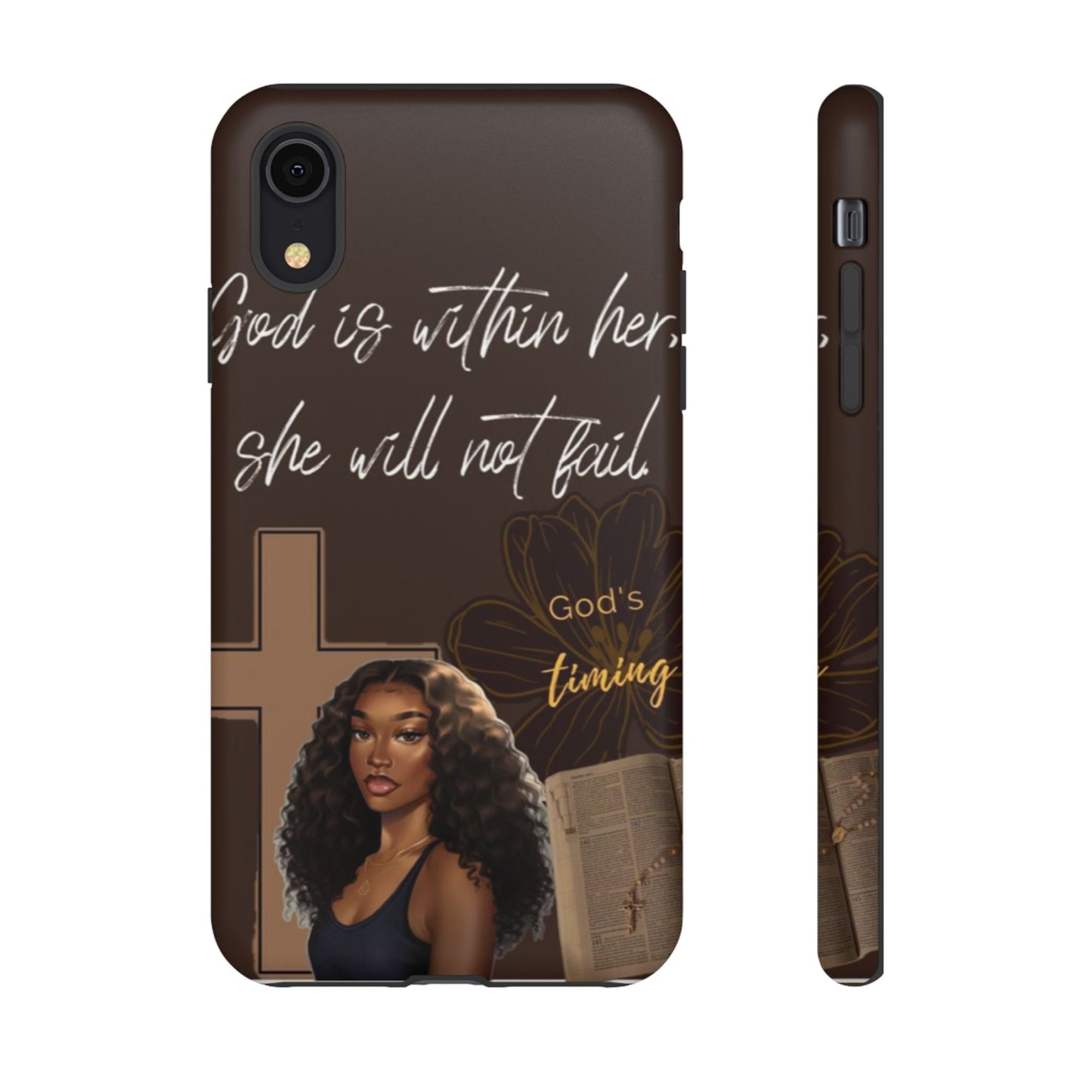 God is within her she will not fail phone case