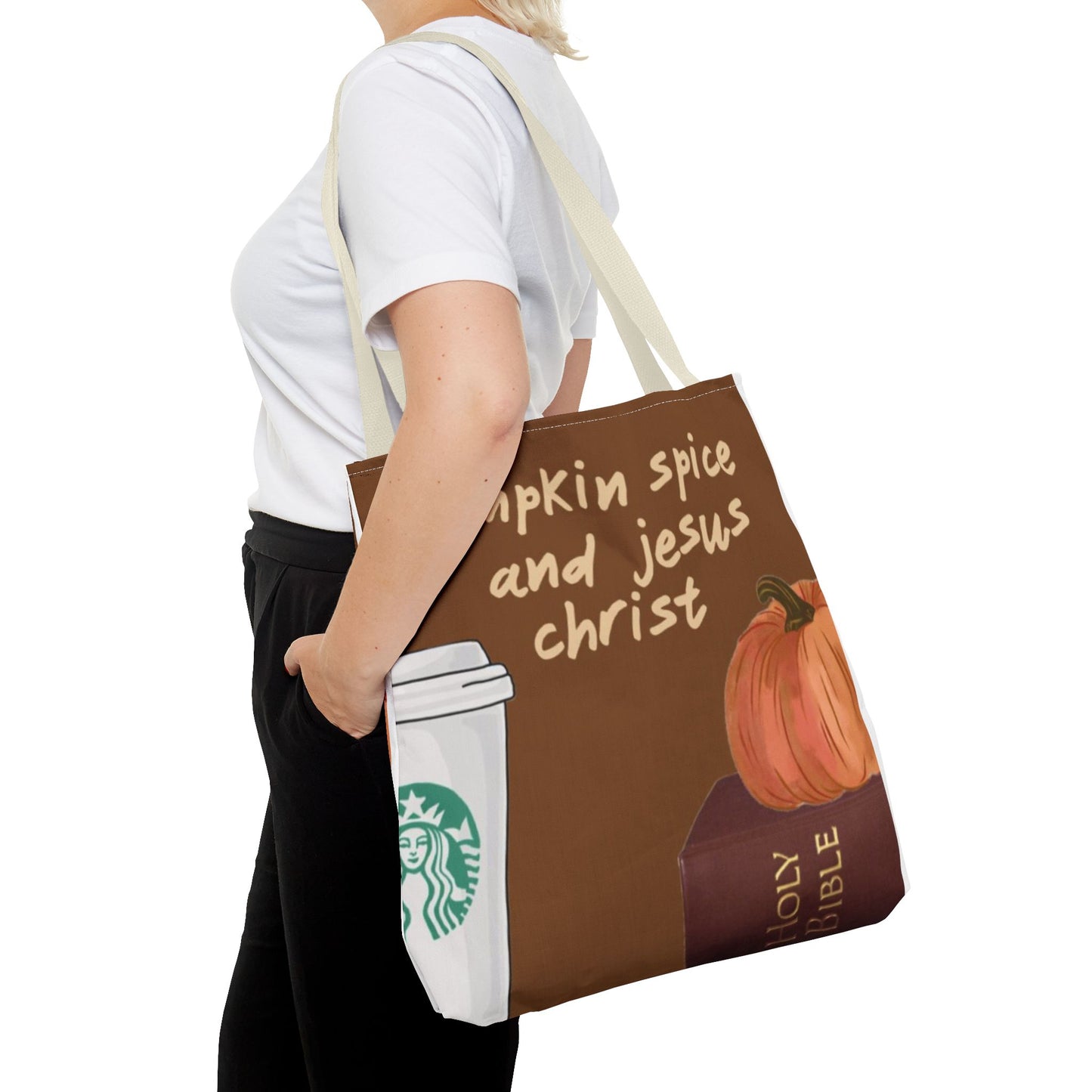 Pumpkin Spice Tote Bag - Cozy Fall Vibes