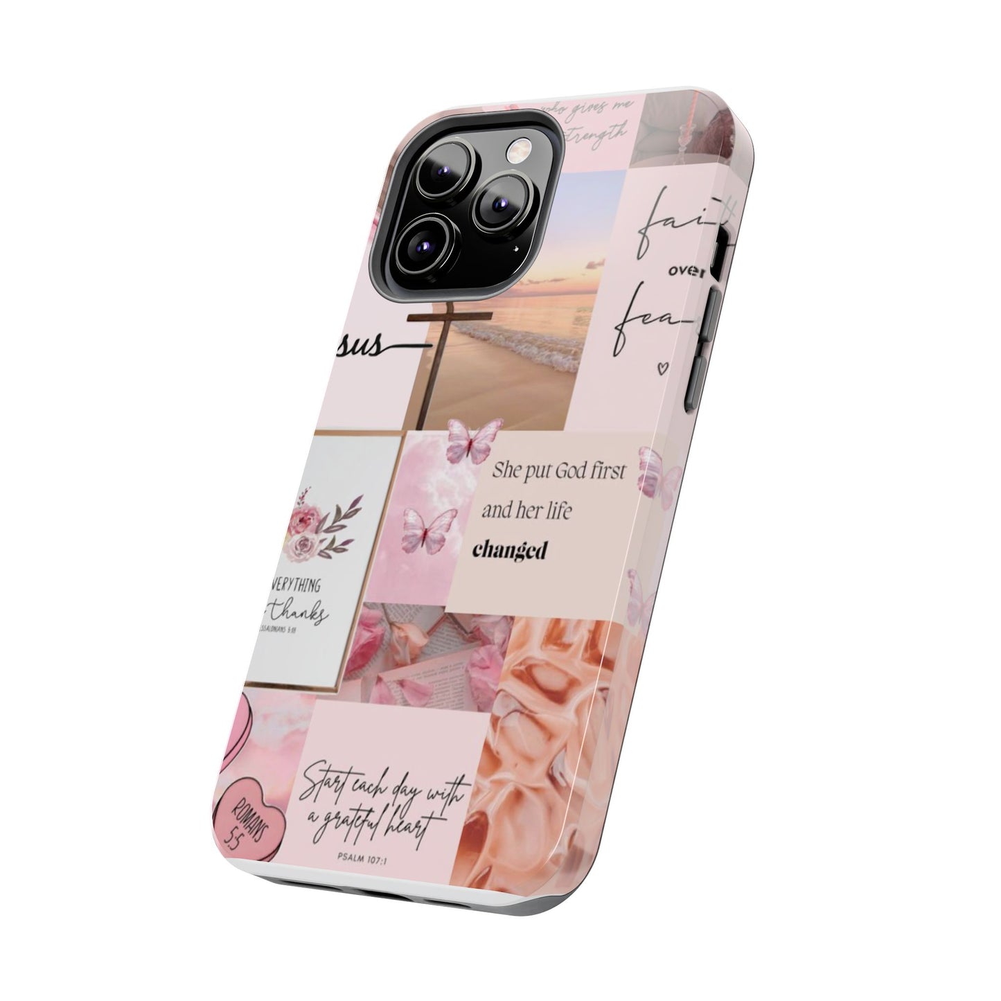 Put God first phone case, gentle strength, and soft surrender