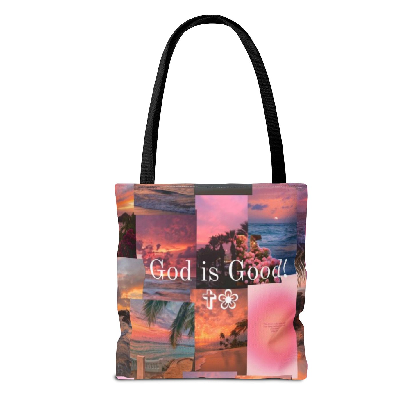 God is good tote peaceful praise and sunset faith