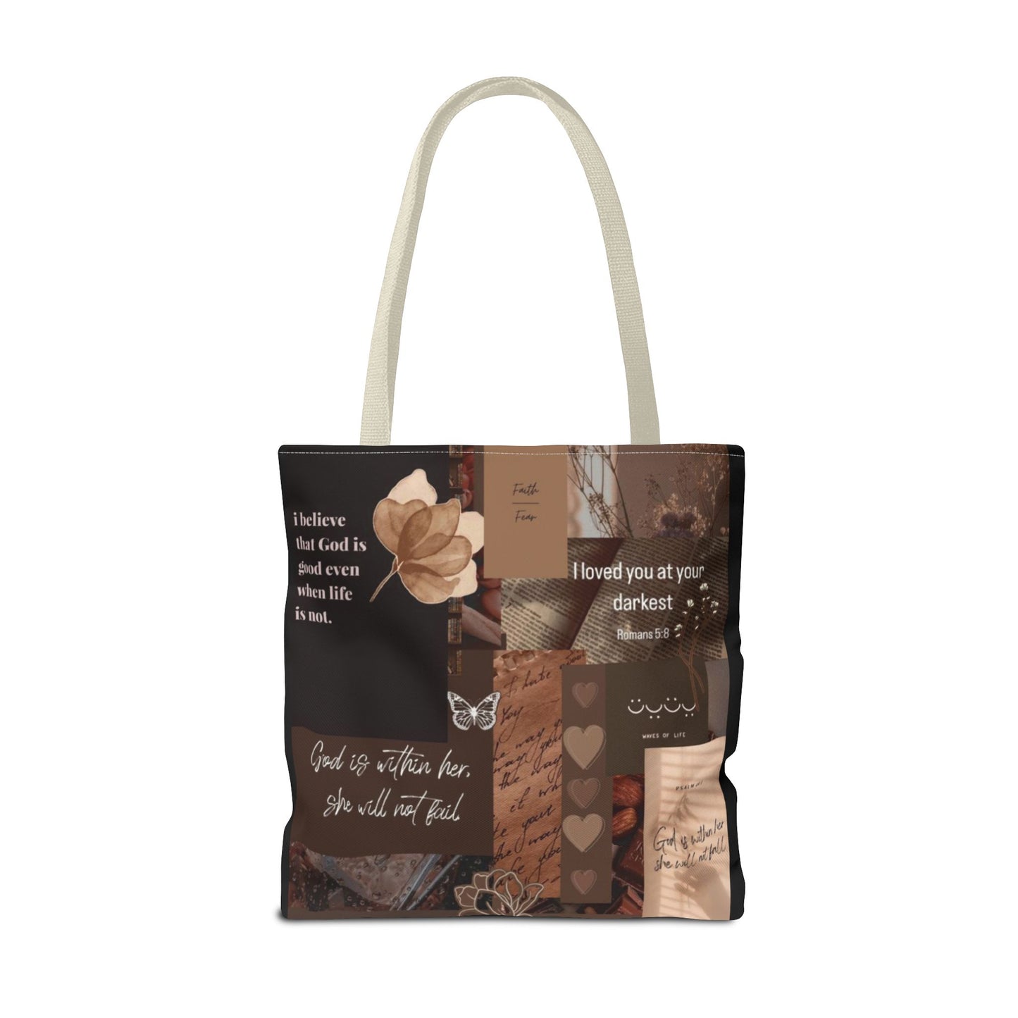 Inspirational Quote Tote Bag - AOP for Everyday Use