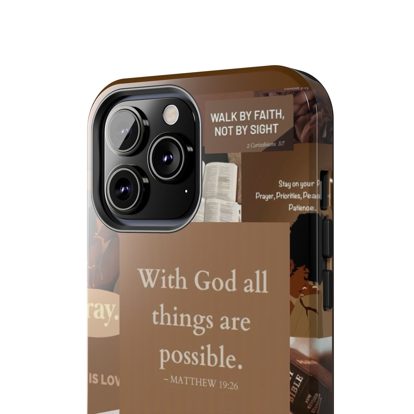All things are possible phone case bold faith daily reminder