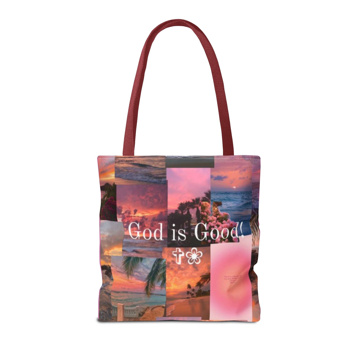 God is good tote peaceful praise and sunset faith