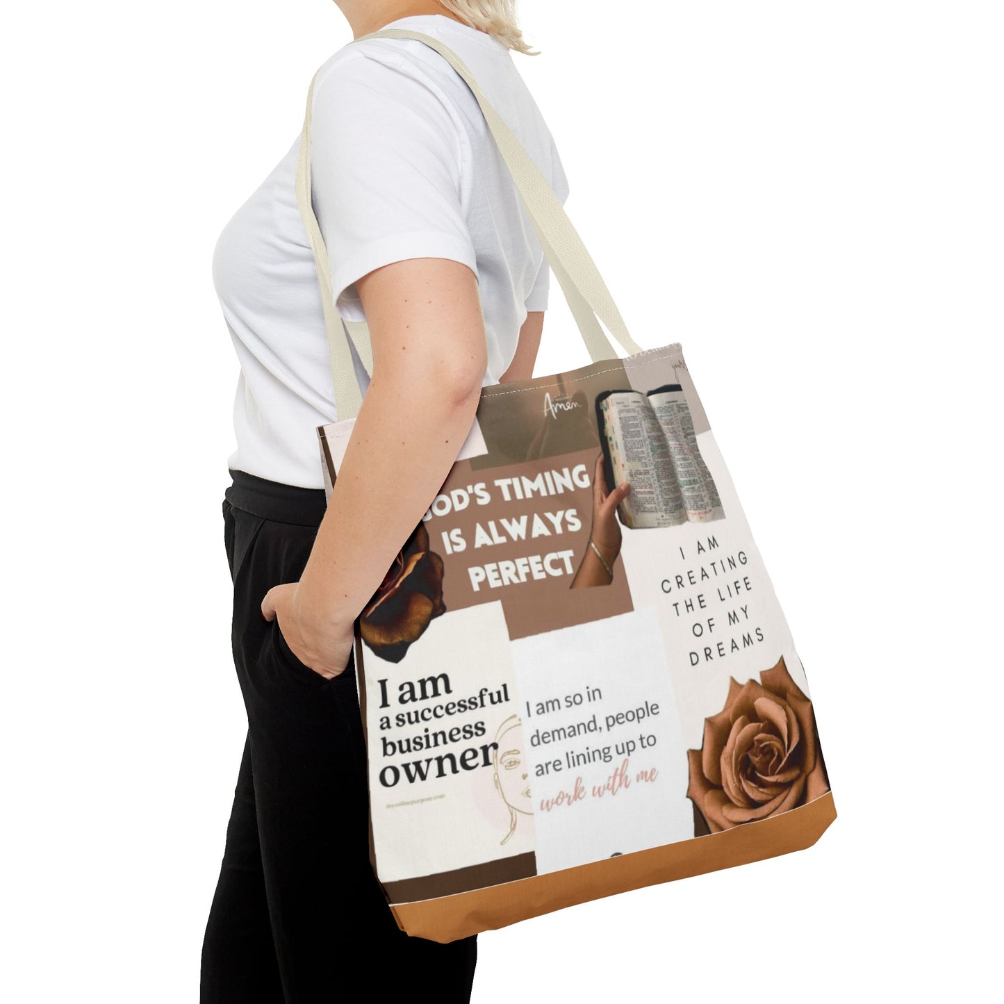 Inspirational Tote Bag for Goal-Driven Individuals