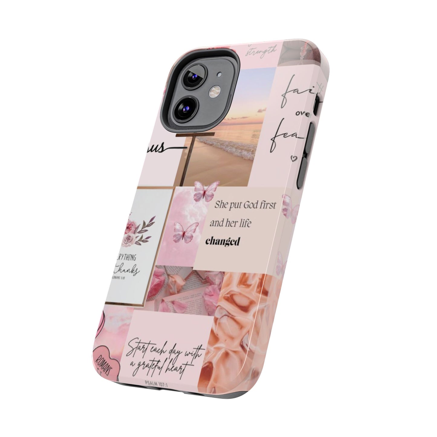 Put God first phone case, gentle strength, and soft surrender