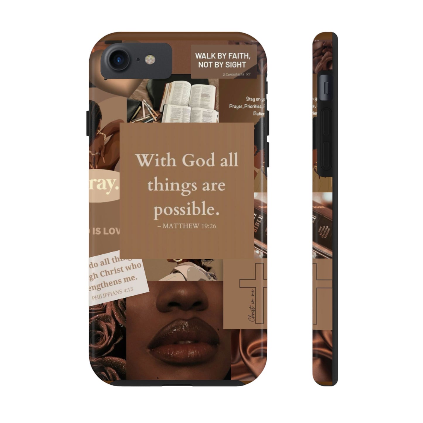 All things are possible phone case bold faith daily reminder