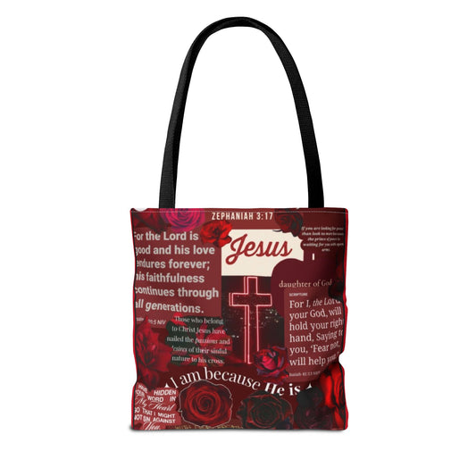 Faith-Inspired Tote Bag with Bible Verses