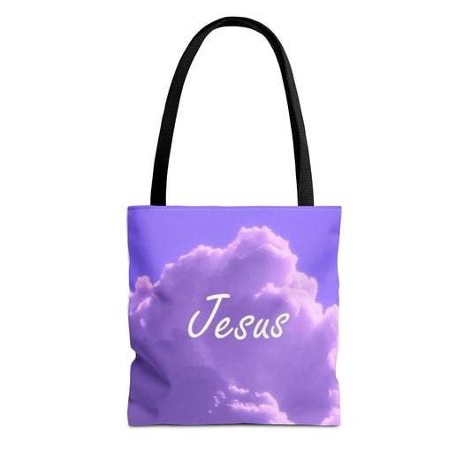 Inspirational Jesus Tote Bag - AOP Cloud Design