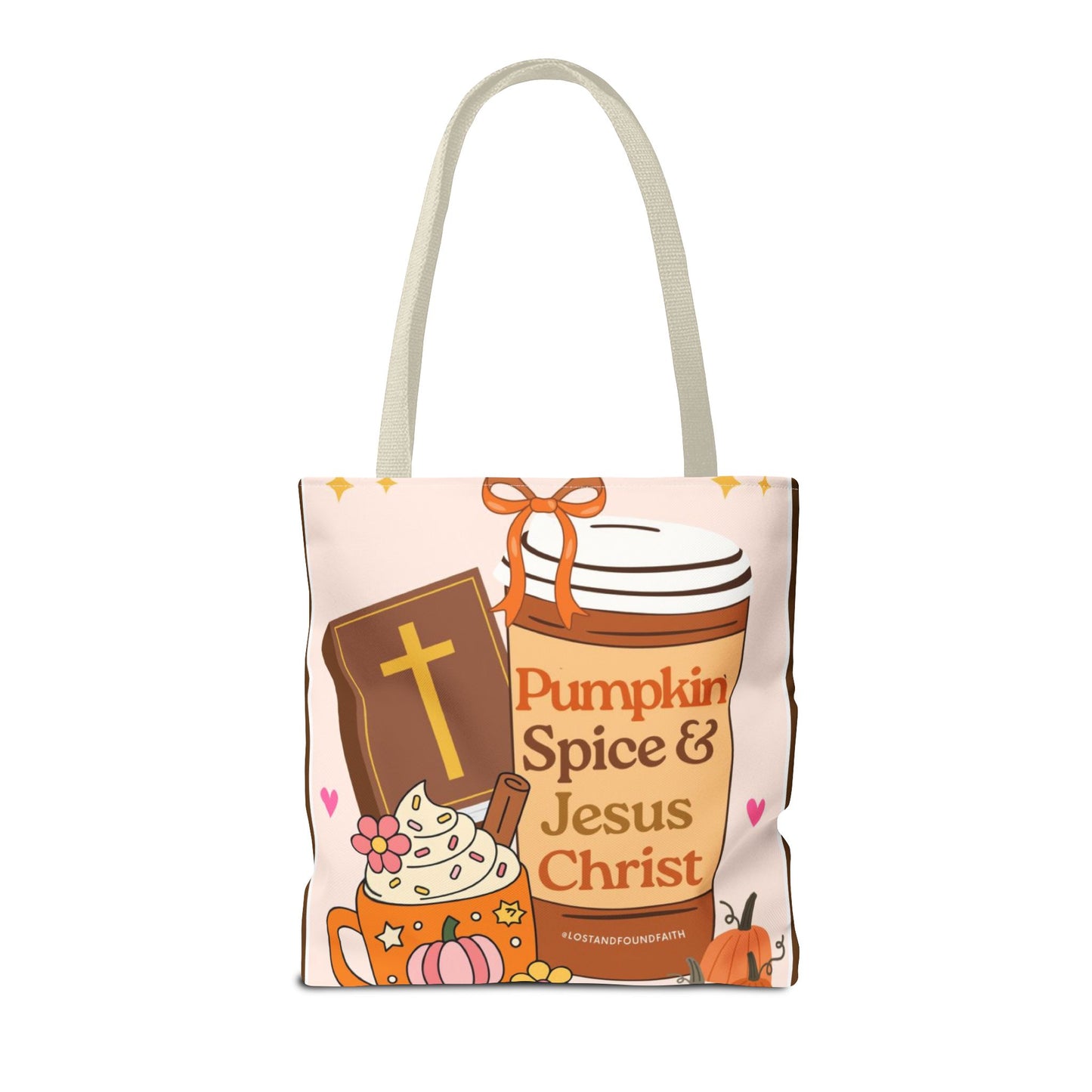 Pumpkin Spice & Jesus Tote Bag