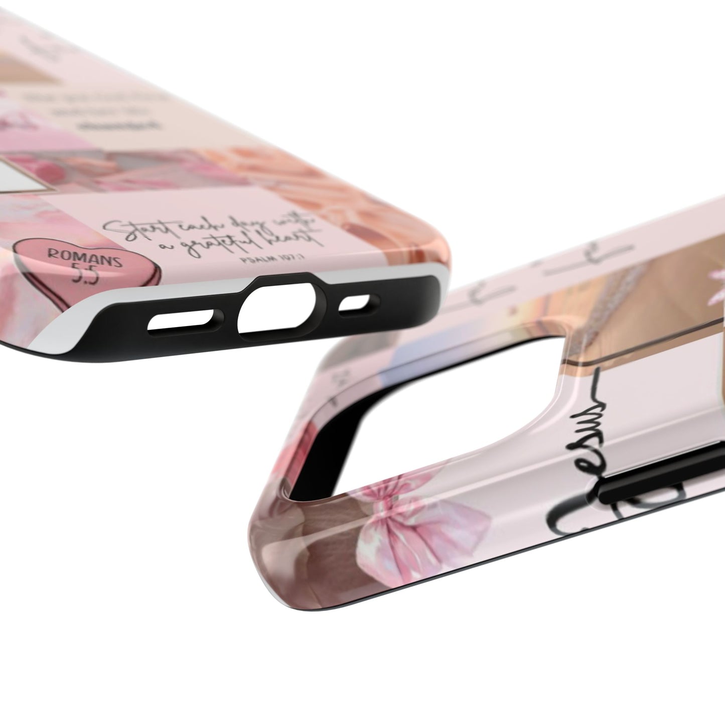 Put God first phone case, gentle strength, and soft surrender