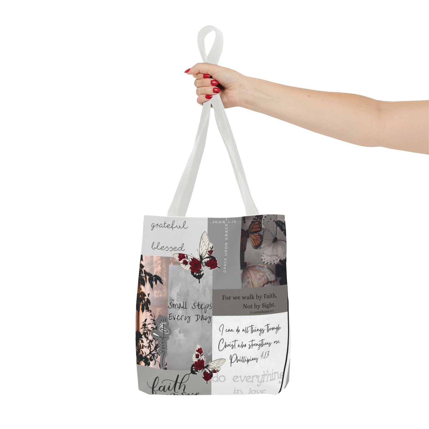 Walk by faith Tote Bag