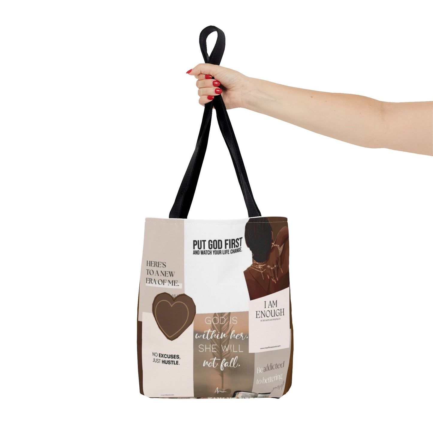 Inspirational Tote Bag with Motivational Quotes