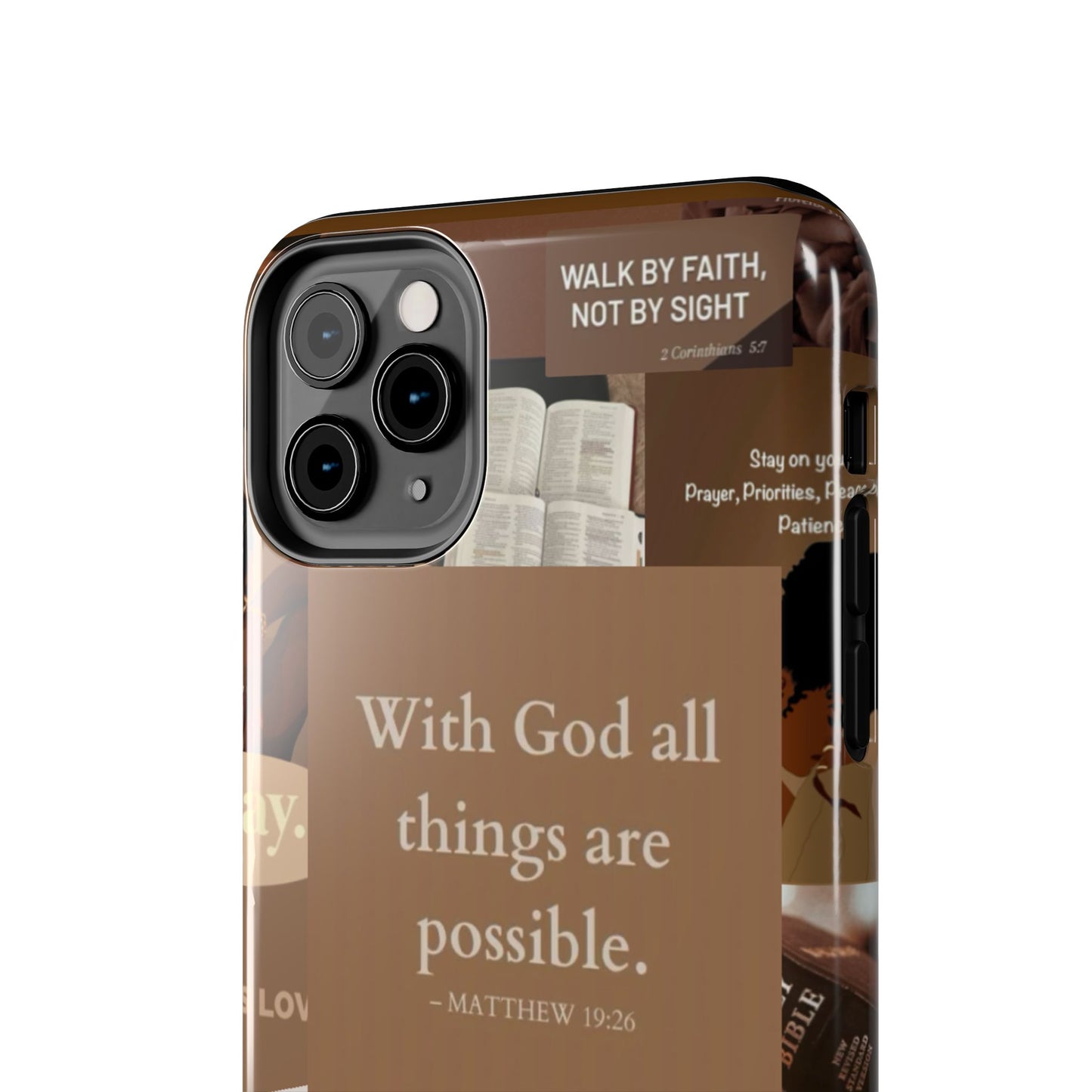 All things are possible phone case bold faith daily reminder