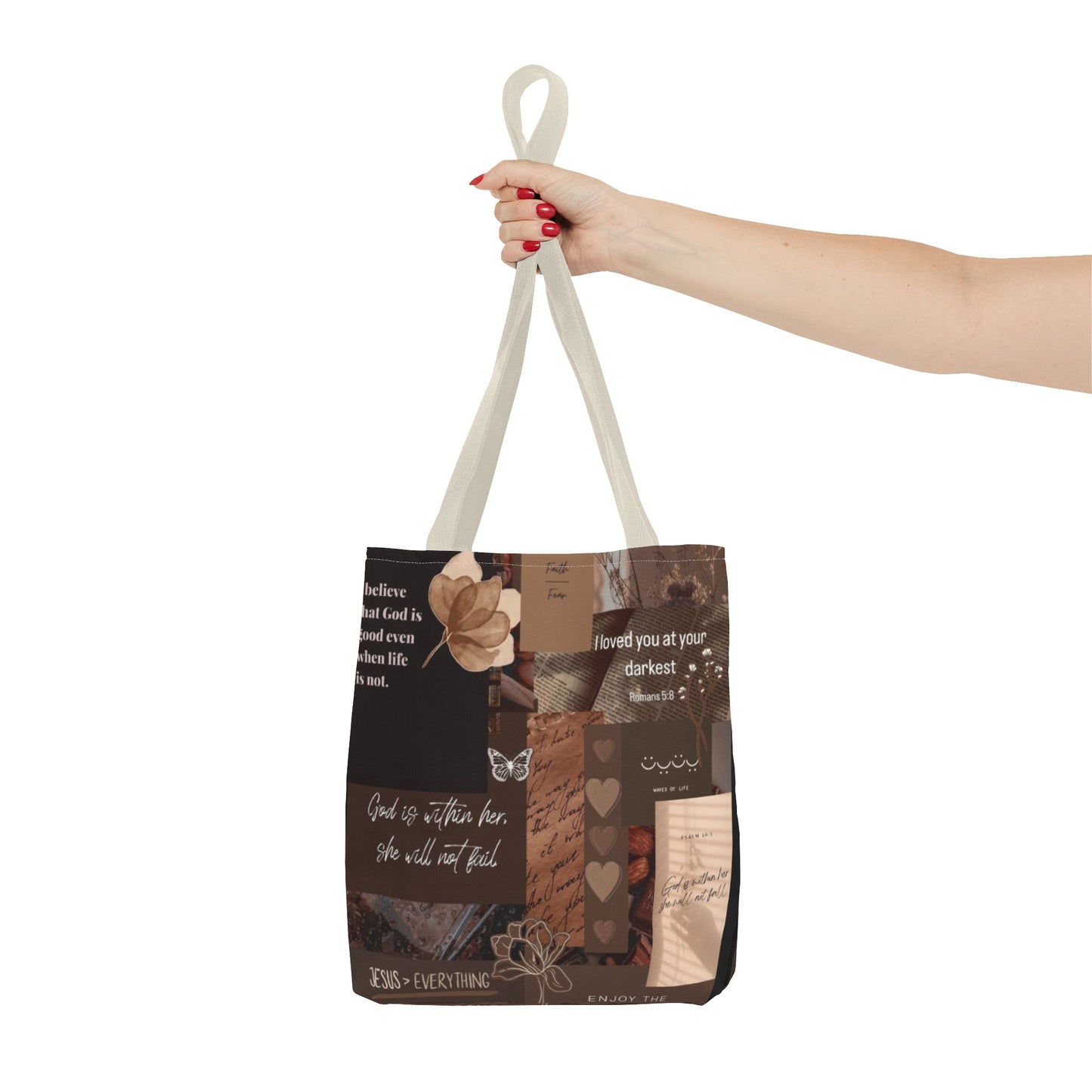Inspirational Quote Tote Bag - AOP for Everyday Use