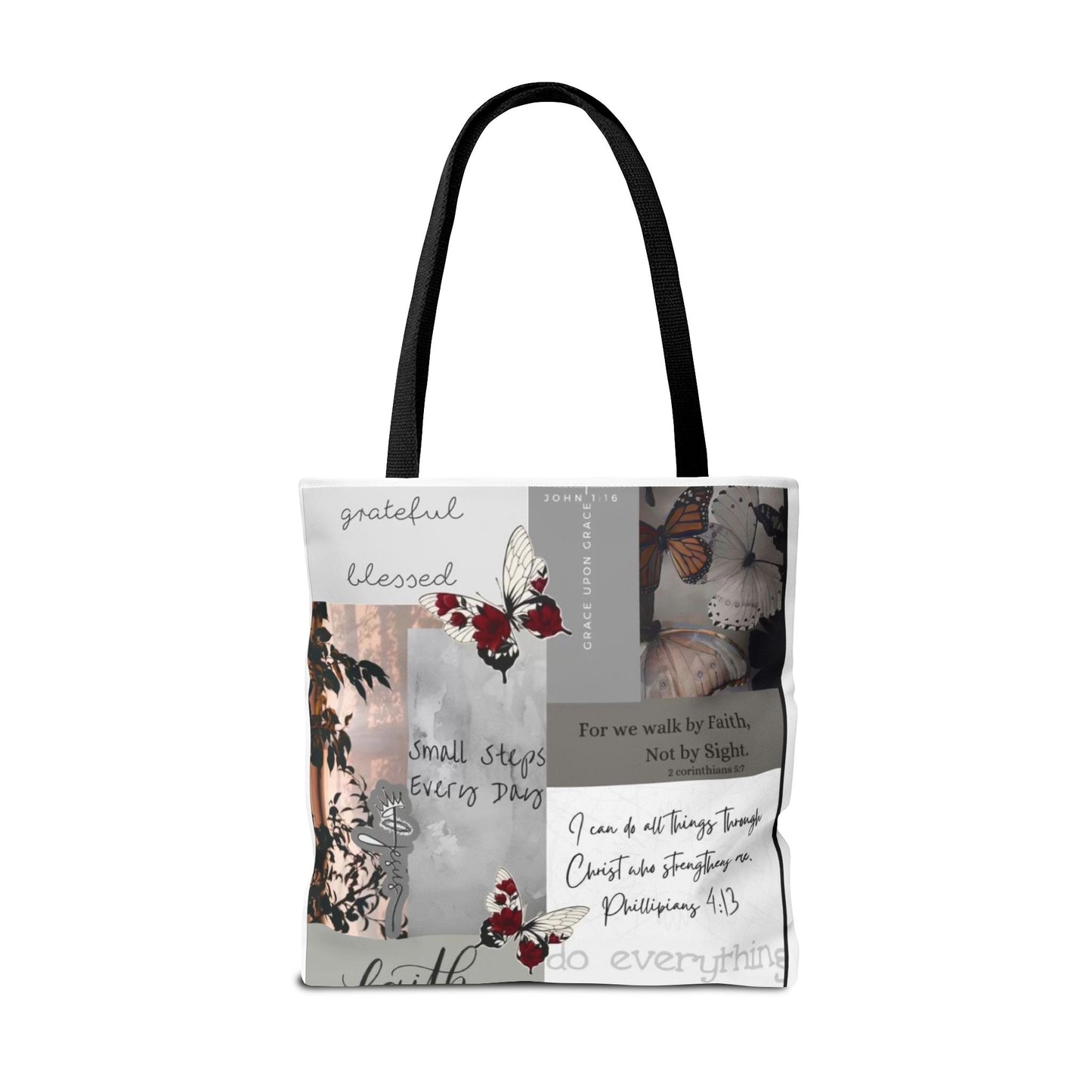 Walk by faith Tote Bag