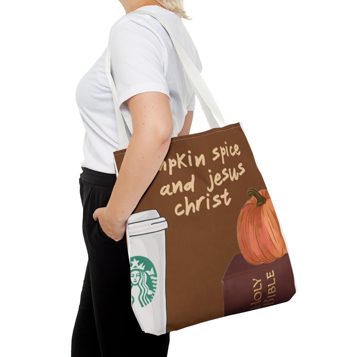 Pumpkin Spice Tote Bag - Cozy Fall Vibes
