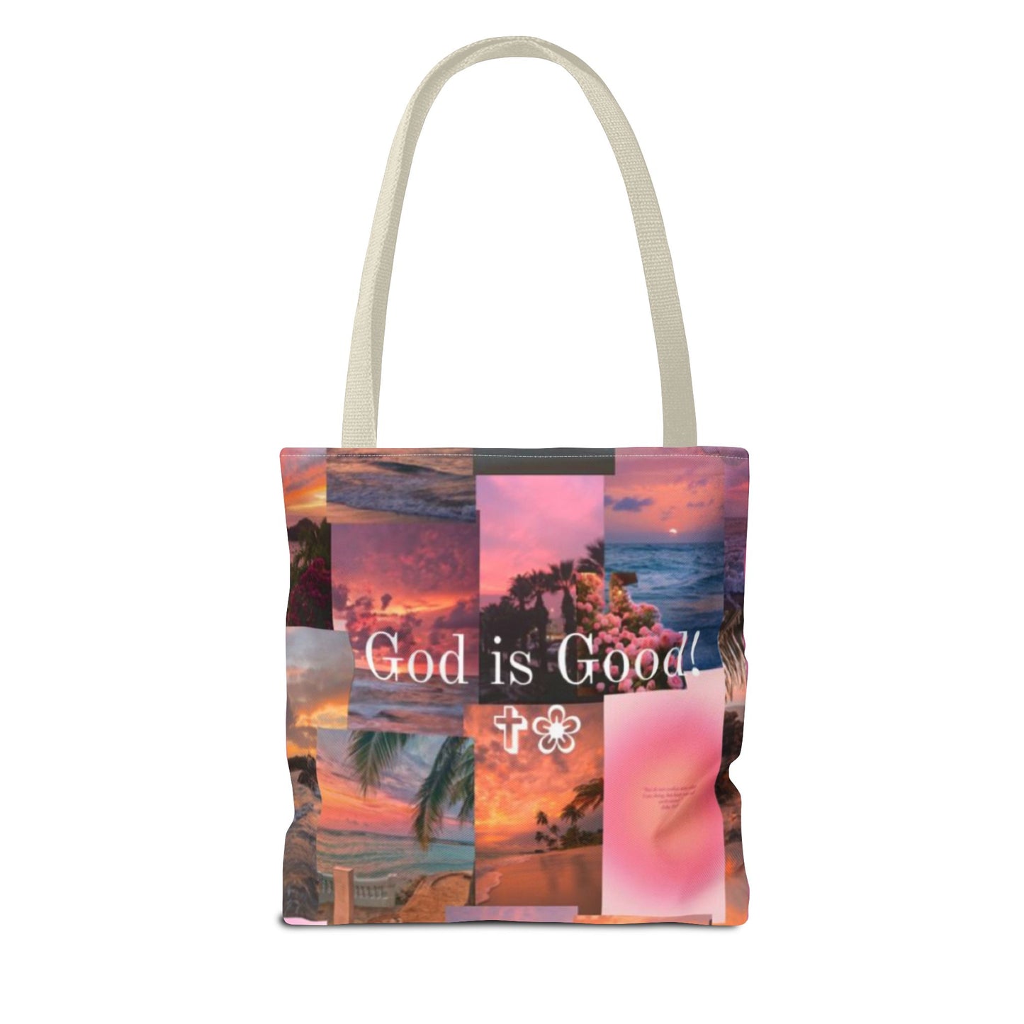 God is good tote peaceful praise and sunset faith