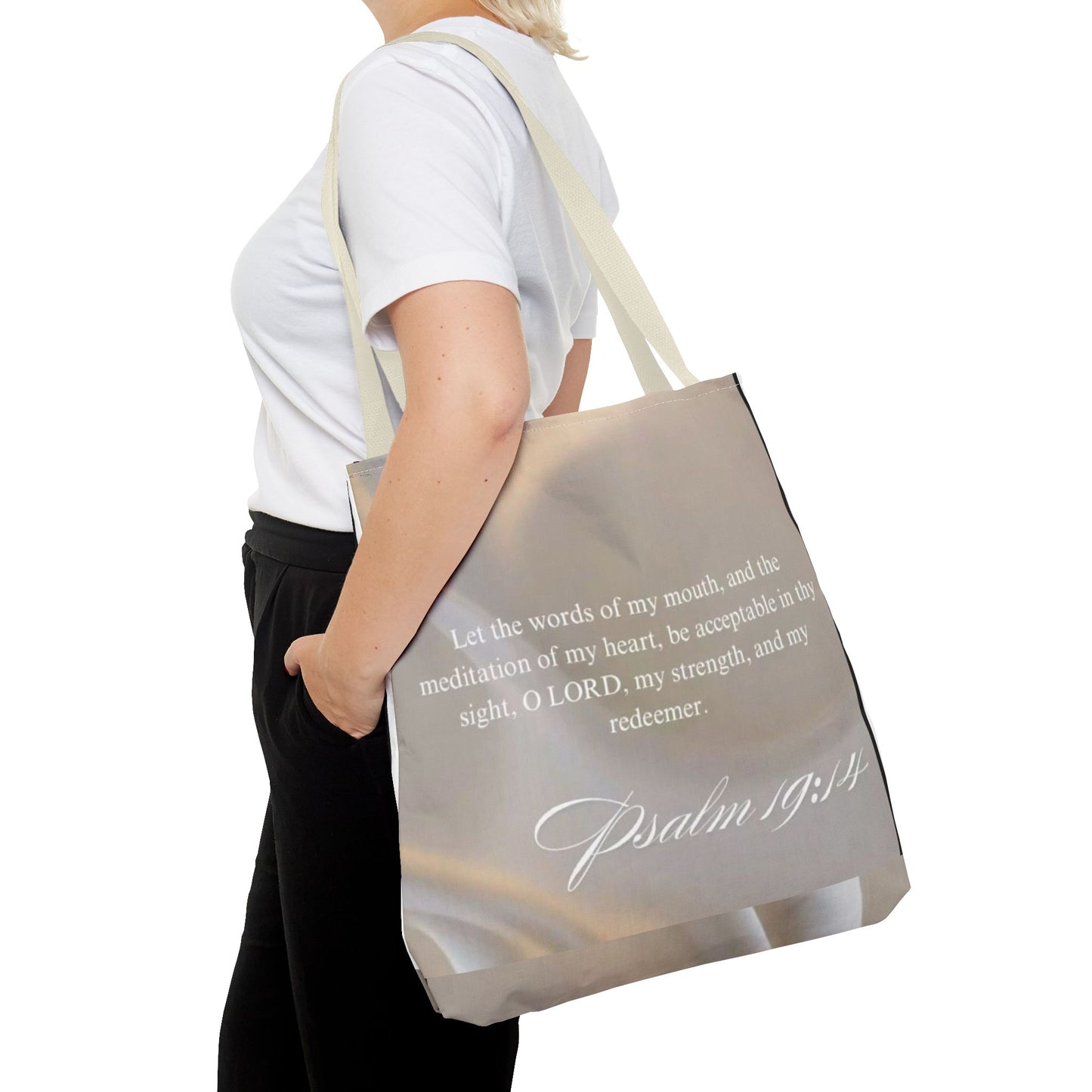Meditation of my heart scripture Tote Bag psalm 19:14
