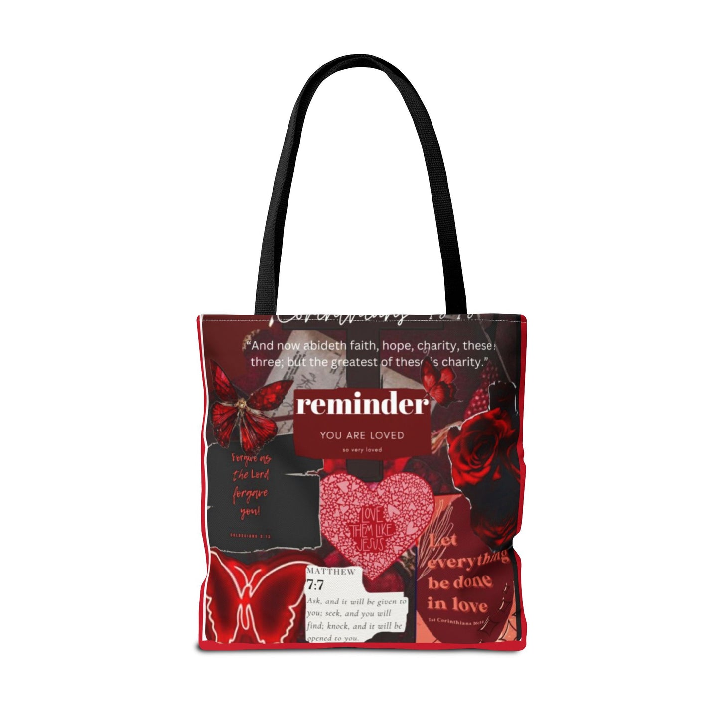 You are loved tote bag walk in love boldly