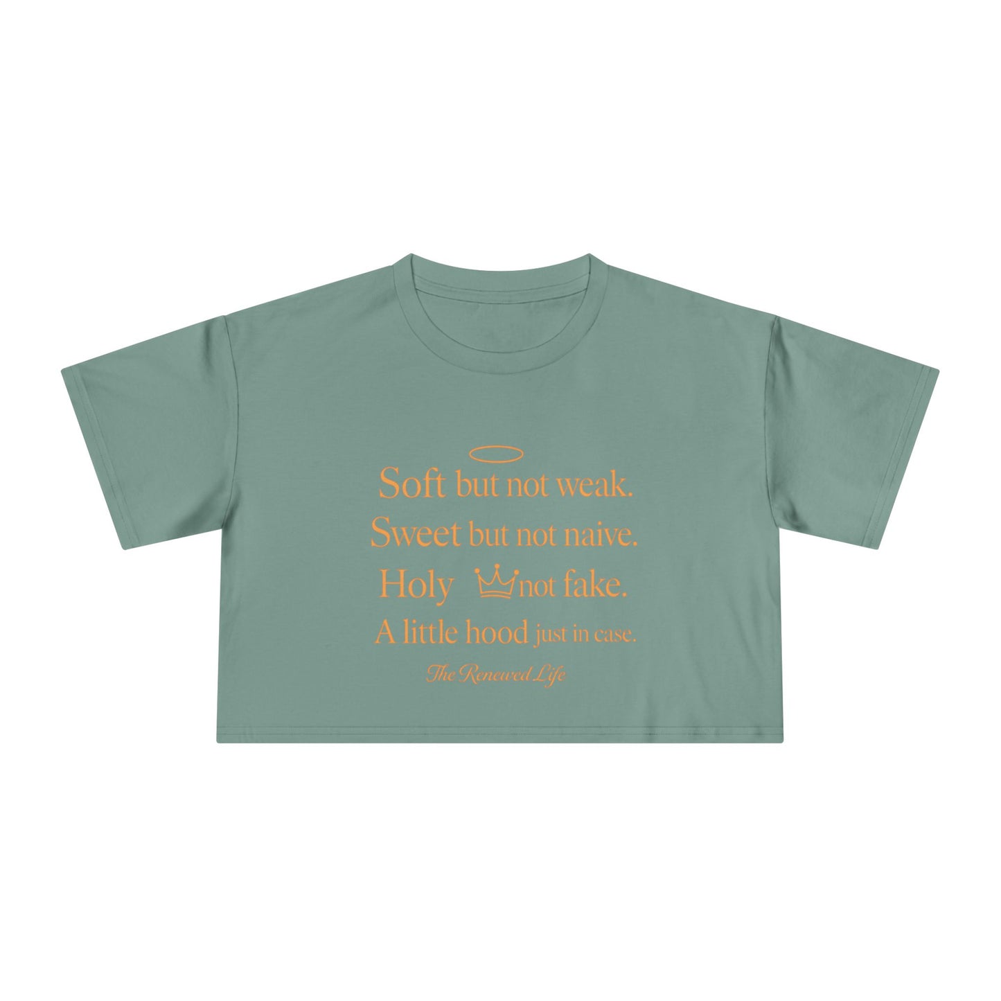 Soft but not weak Women's Crop Tee