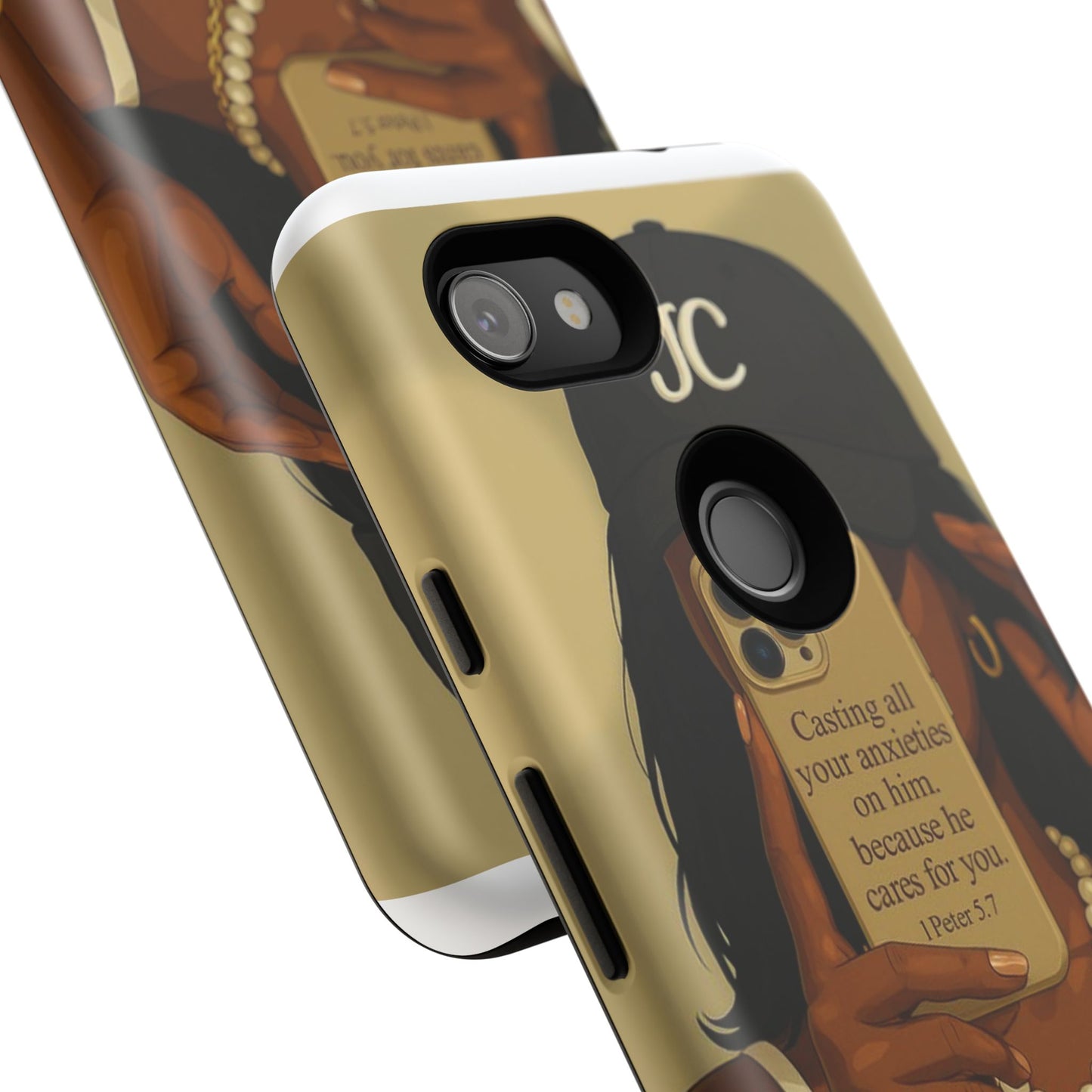 1 Peter 5:7 faith phone case cast your cares
