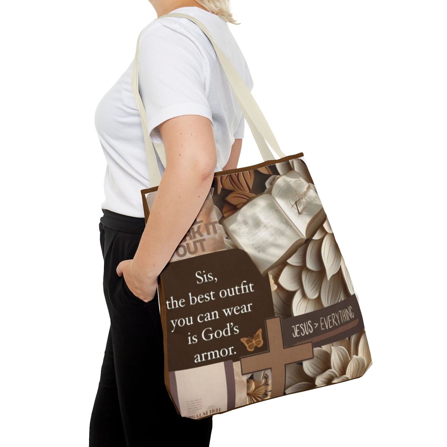 Inspirational Faith Tote Bag - Jesus is Everything Design