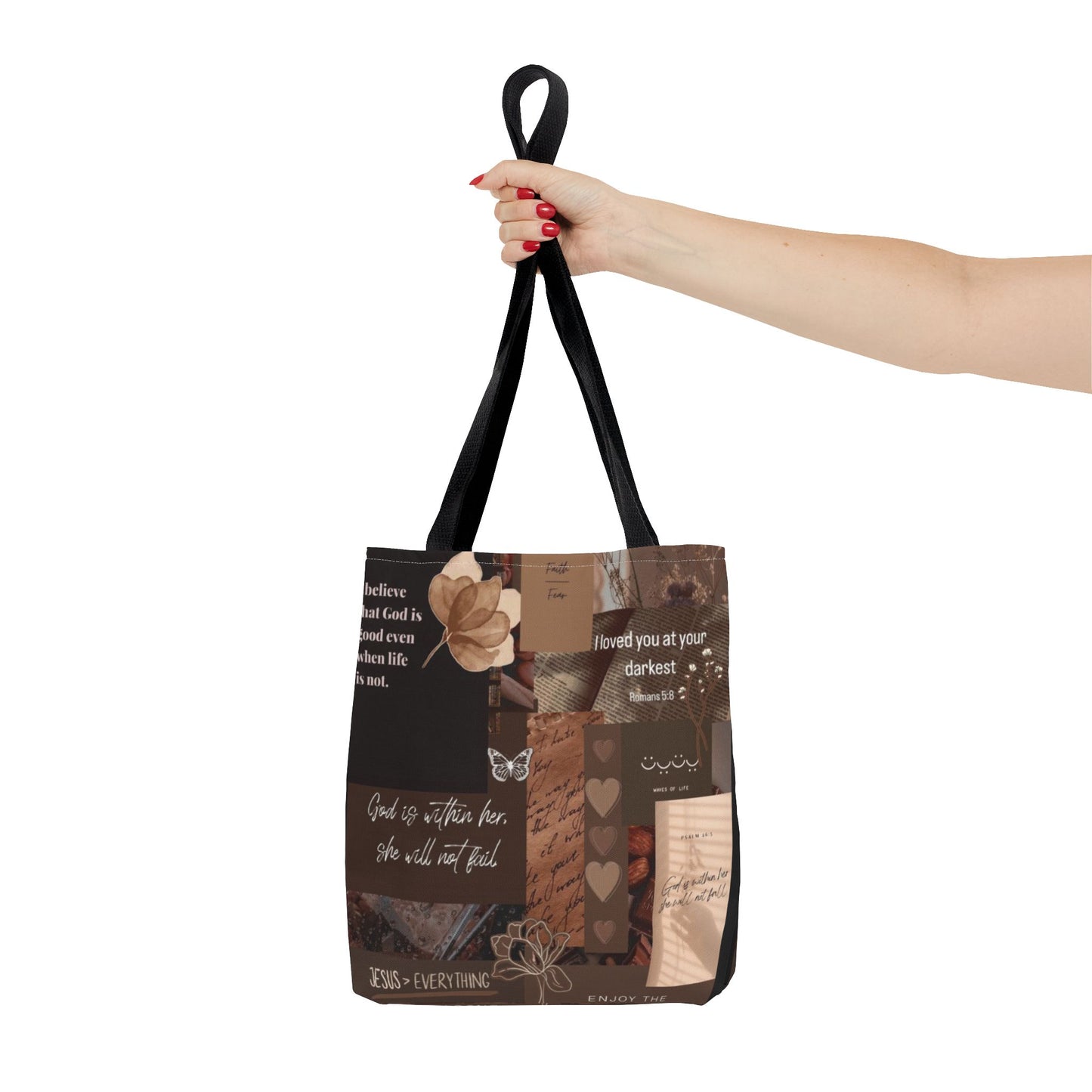 Inspirational Quote Tote Bag - AOP for Everyday Use