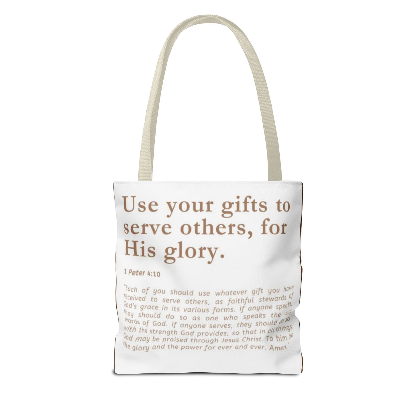 Inspiration Tote Bag - Use Your Gifts for His Glory