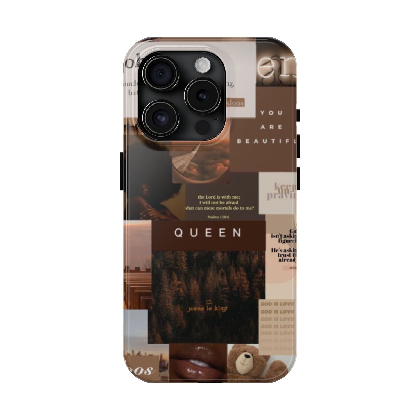 Jesus is King phone case identity, trust and power and every hold