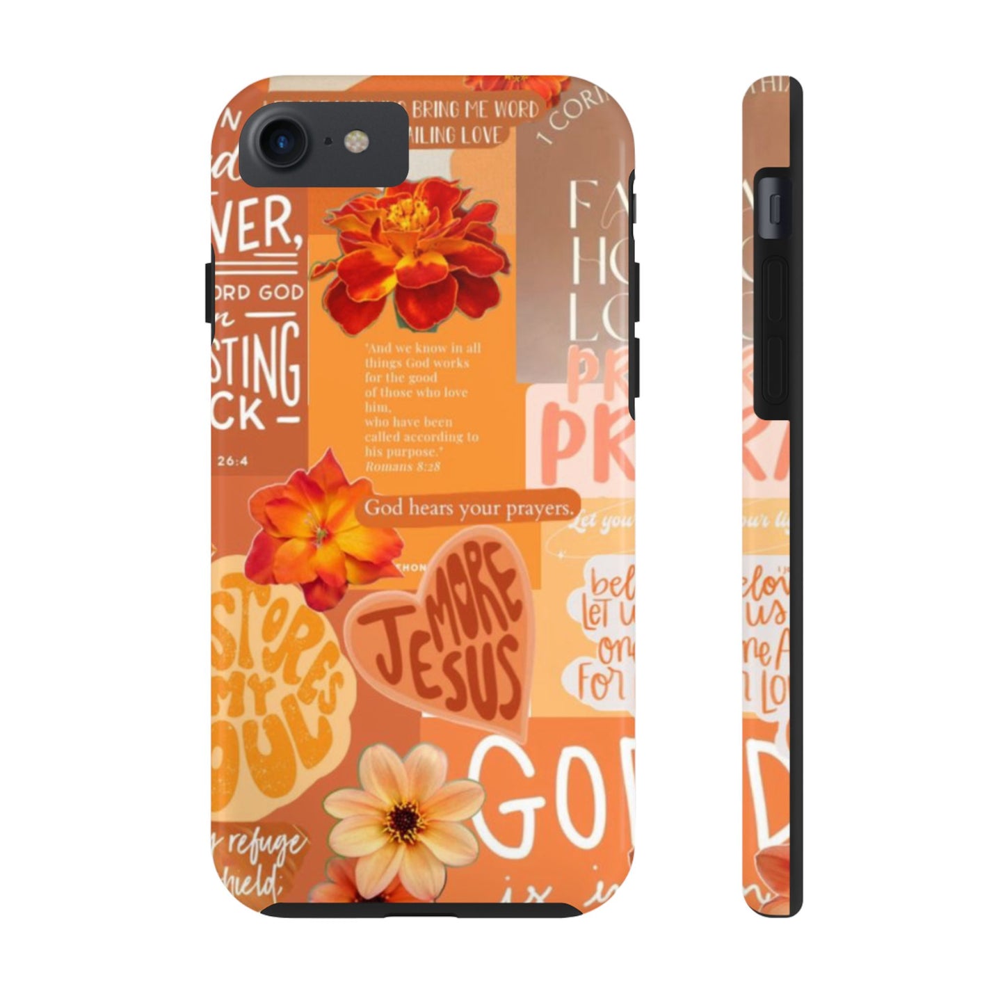 God is in control phone case, bright, bold and prayer filled