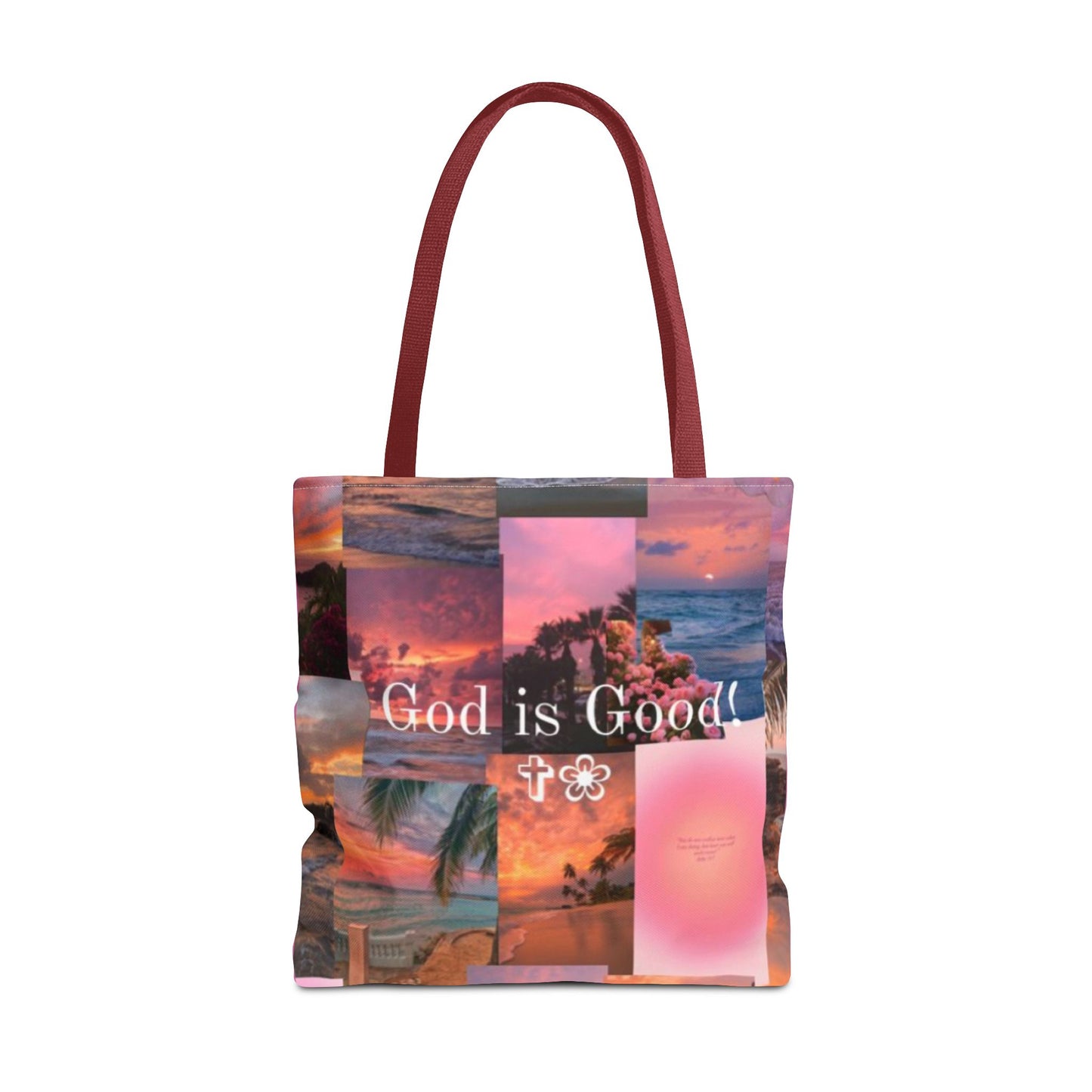 God is good tote peaceful praise and sunset faith