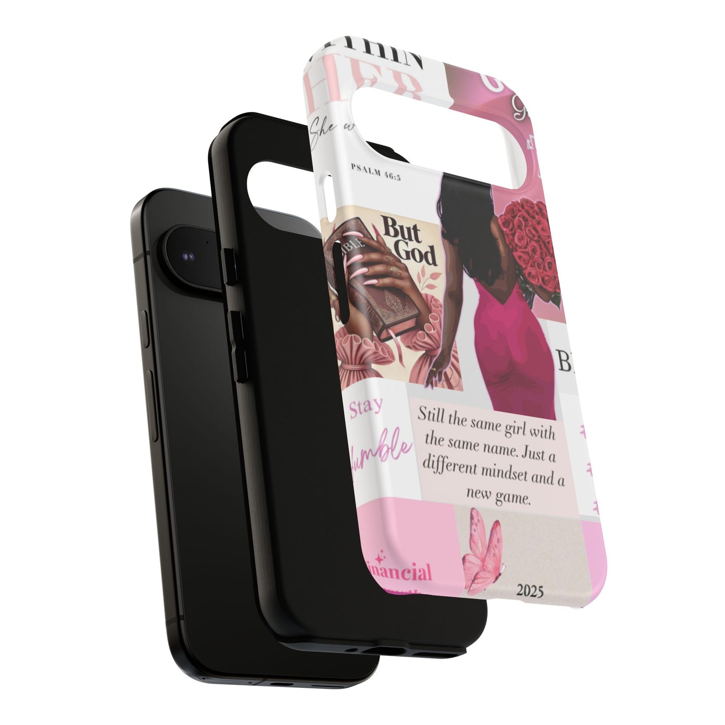Same girl new game glow up with God phone case