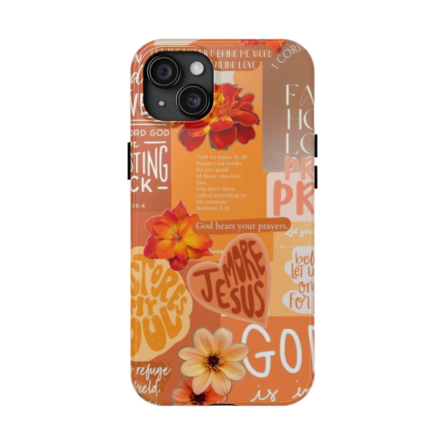 God is in control phone case, bright, bold and prayer filled