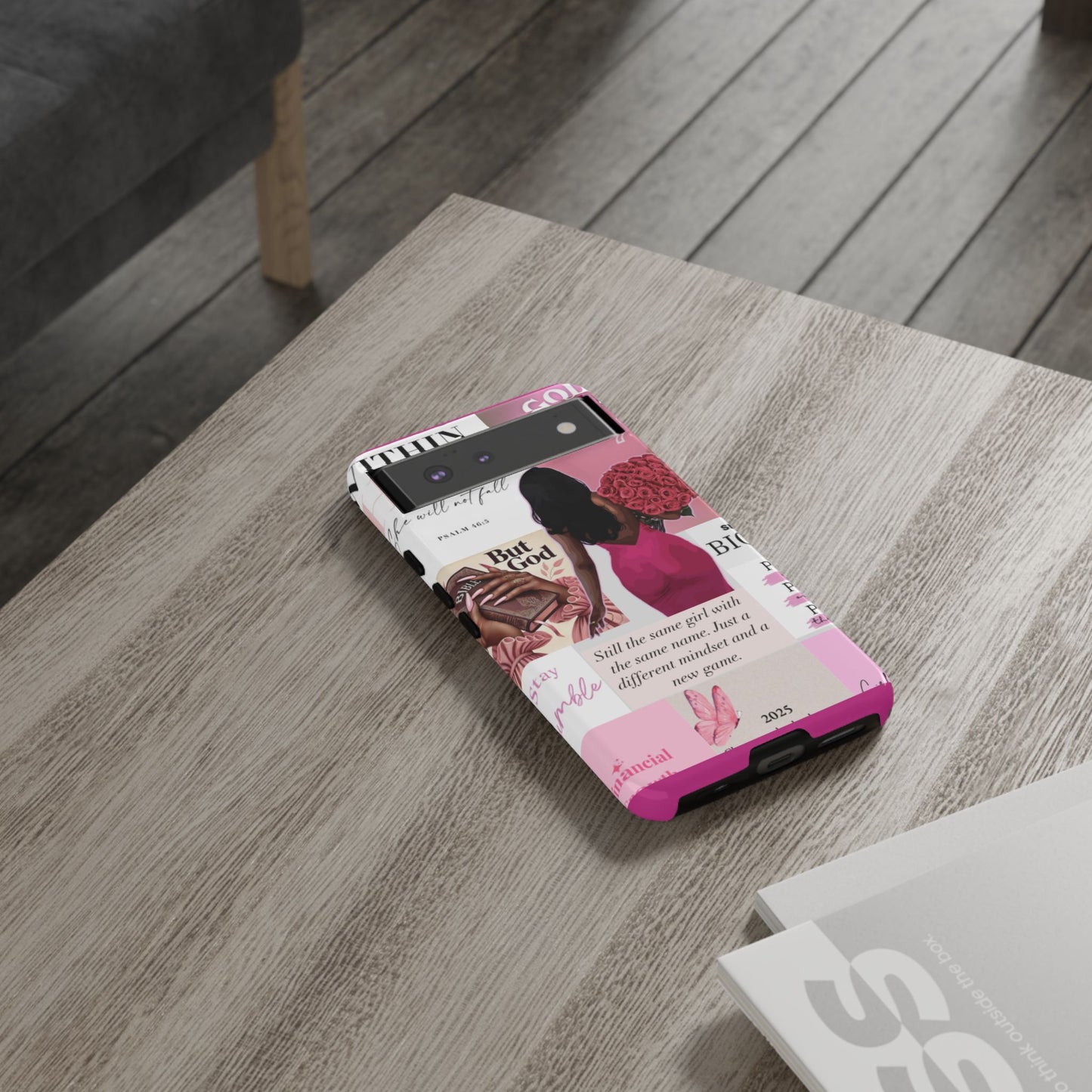 Same girl new game glow up with God phone case