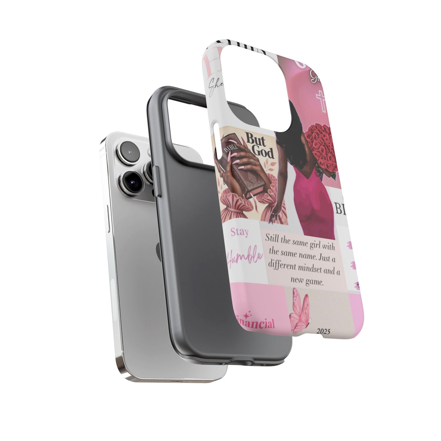 Same girl new game glow up with God phone case