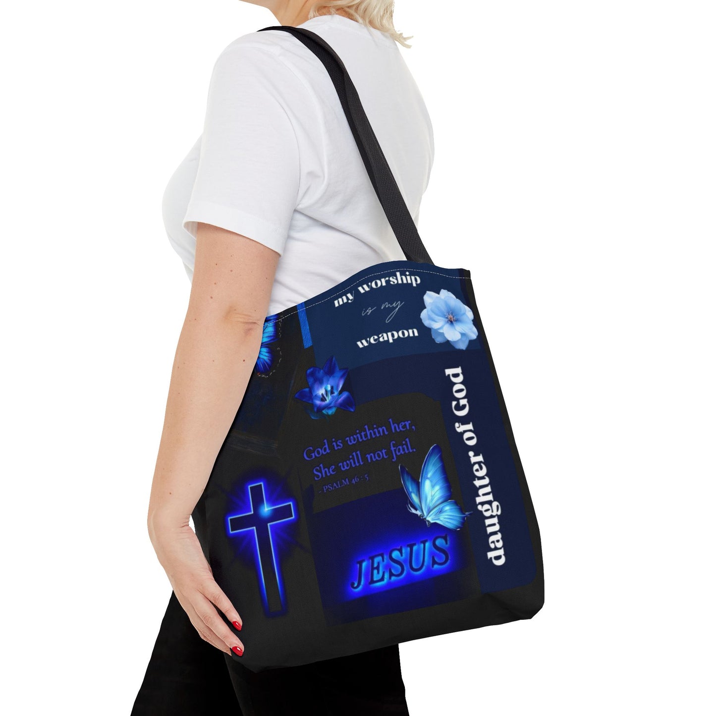 Inspirational Tote Bag for Christian Women - 'Daughter of God' Design