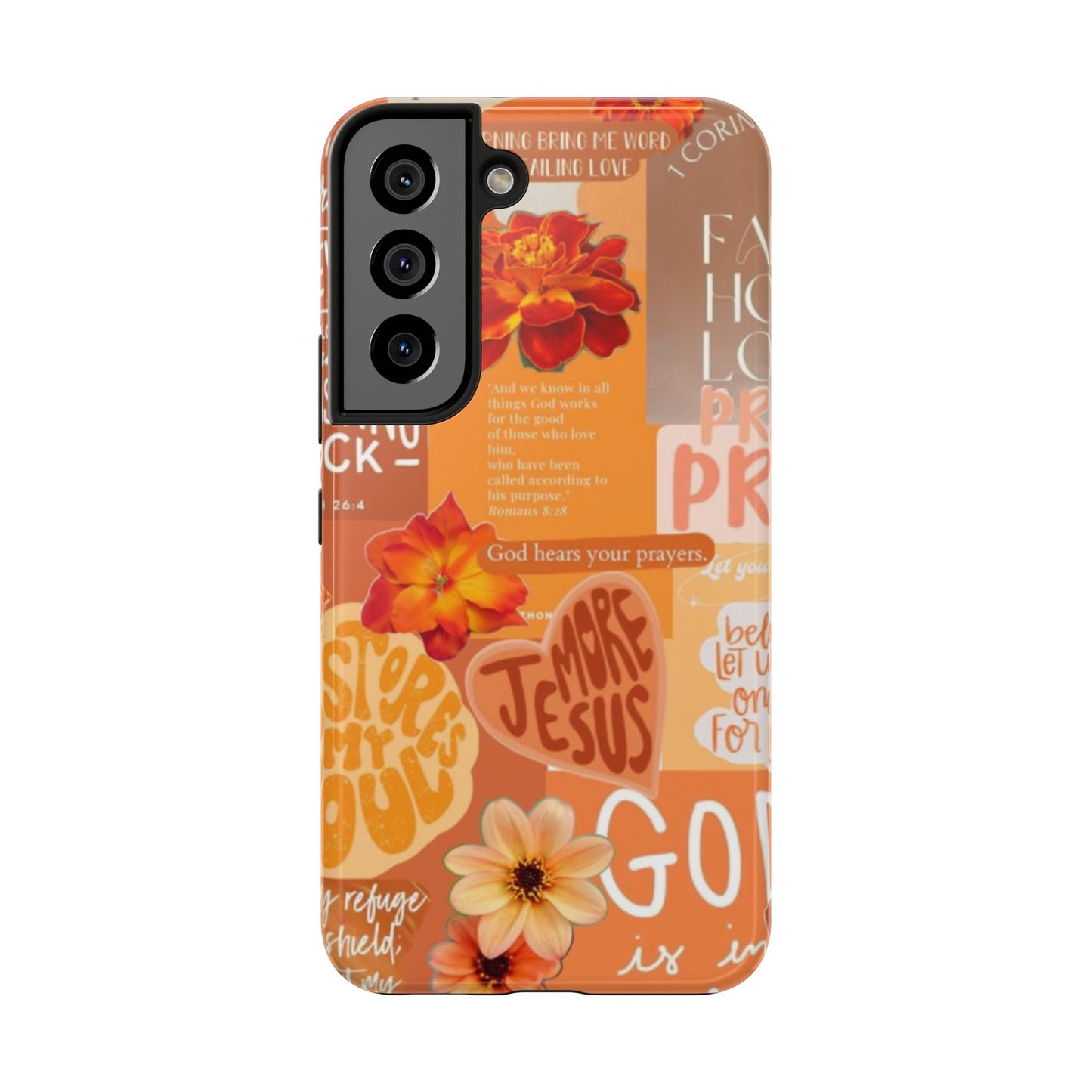 God is in control phone case, bright, bold and prayer filled