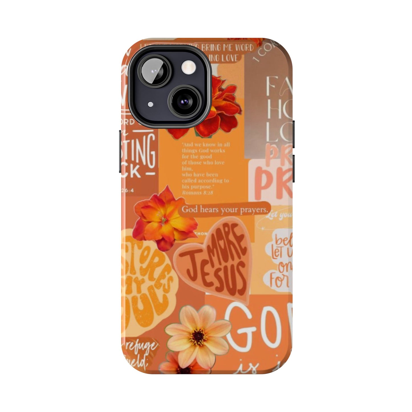 God is in control phone case, bright, bold and prayer filled