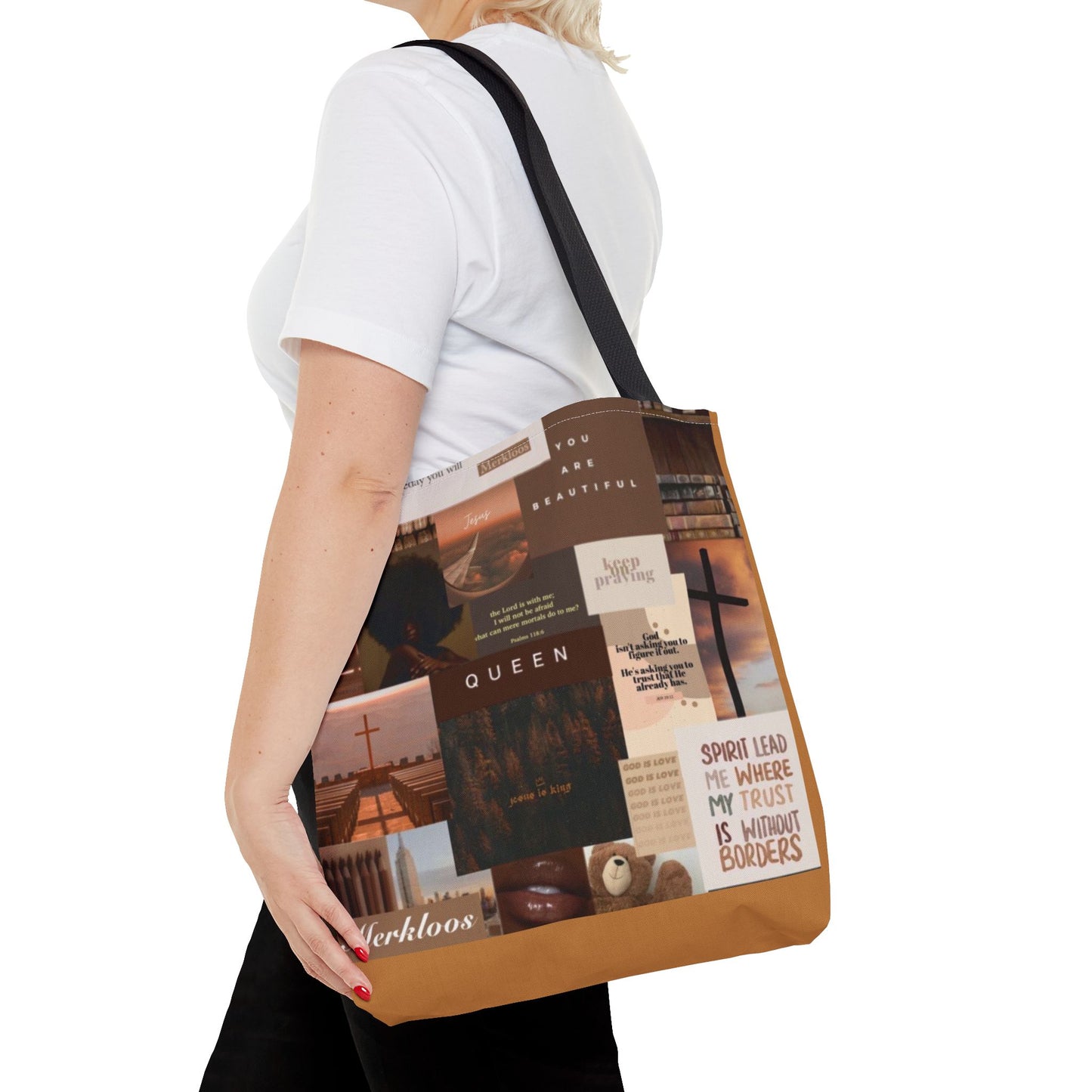 Jesus is king tote trust, beauty, identity