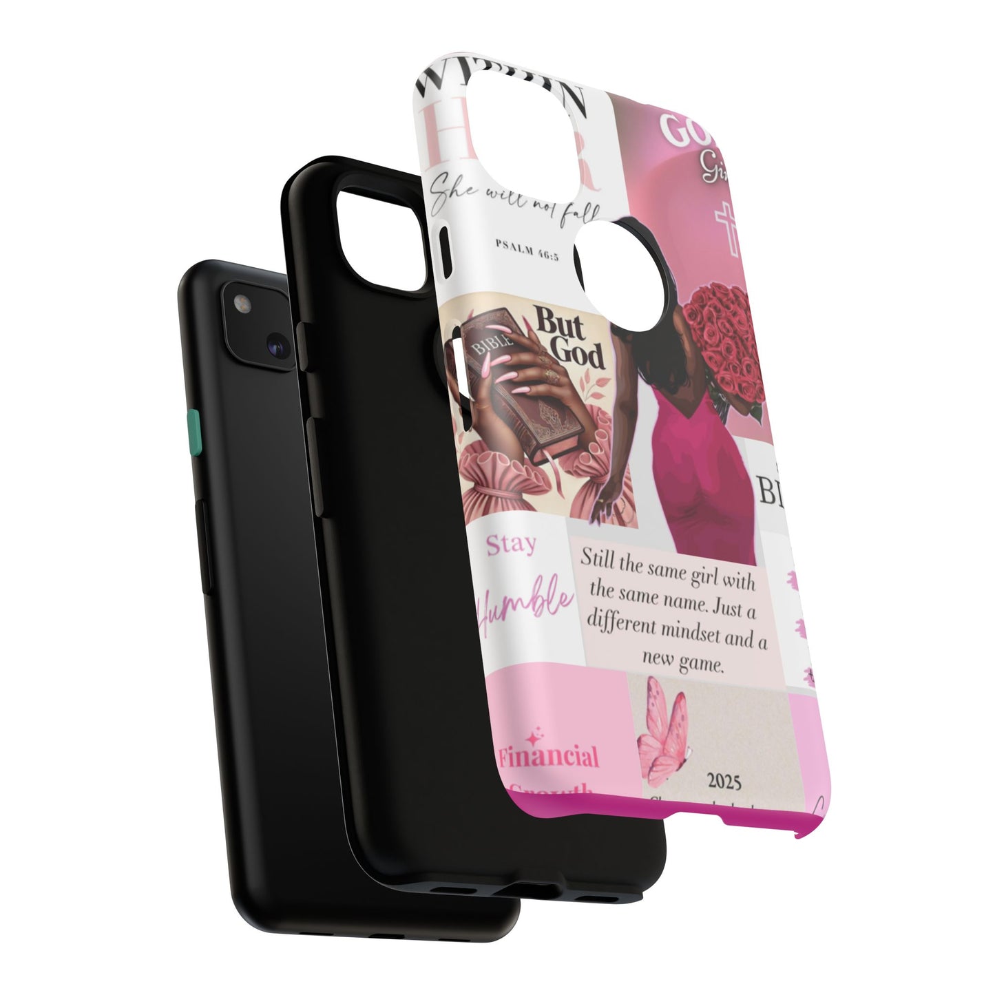 Same girl new game glow up with God phone case