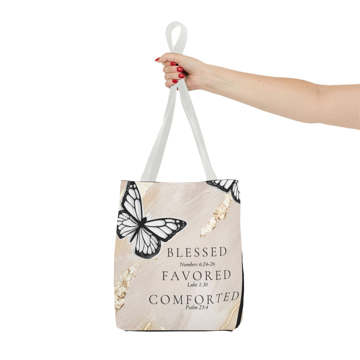 Blessed and  favored Tote Bag
