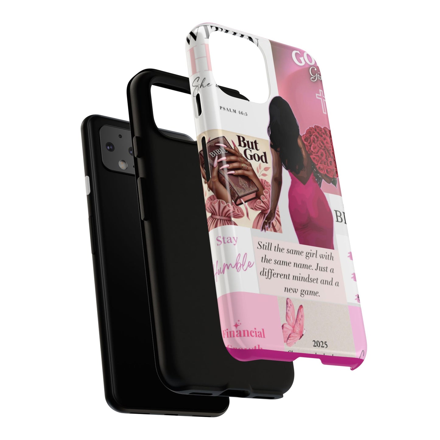 Same girl new game glow up with God phone case