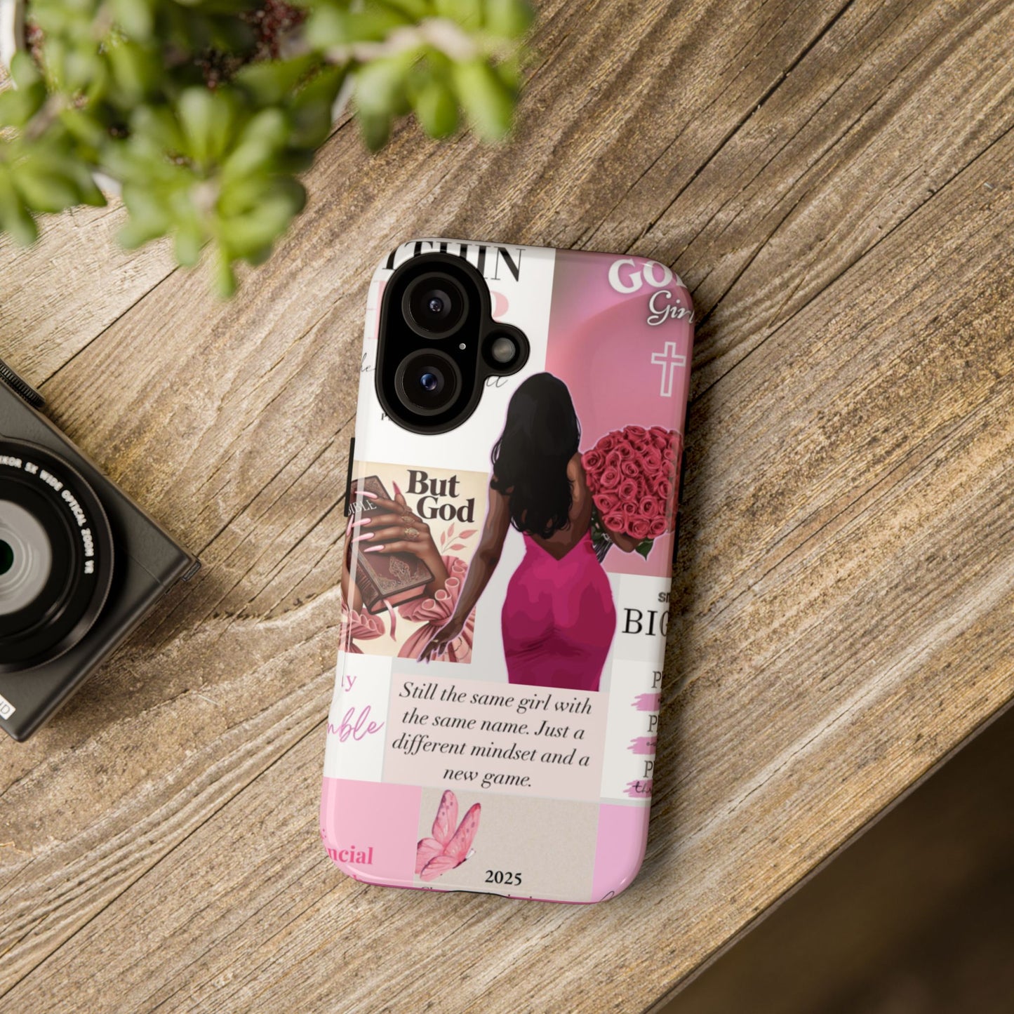 Same girl new game glow up with God phone case